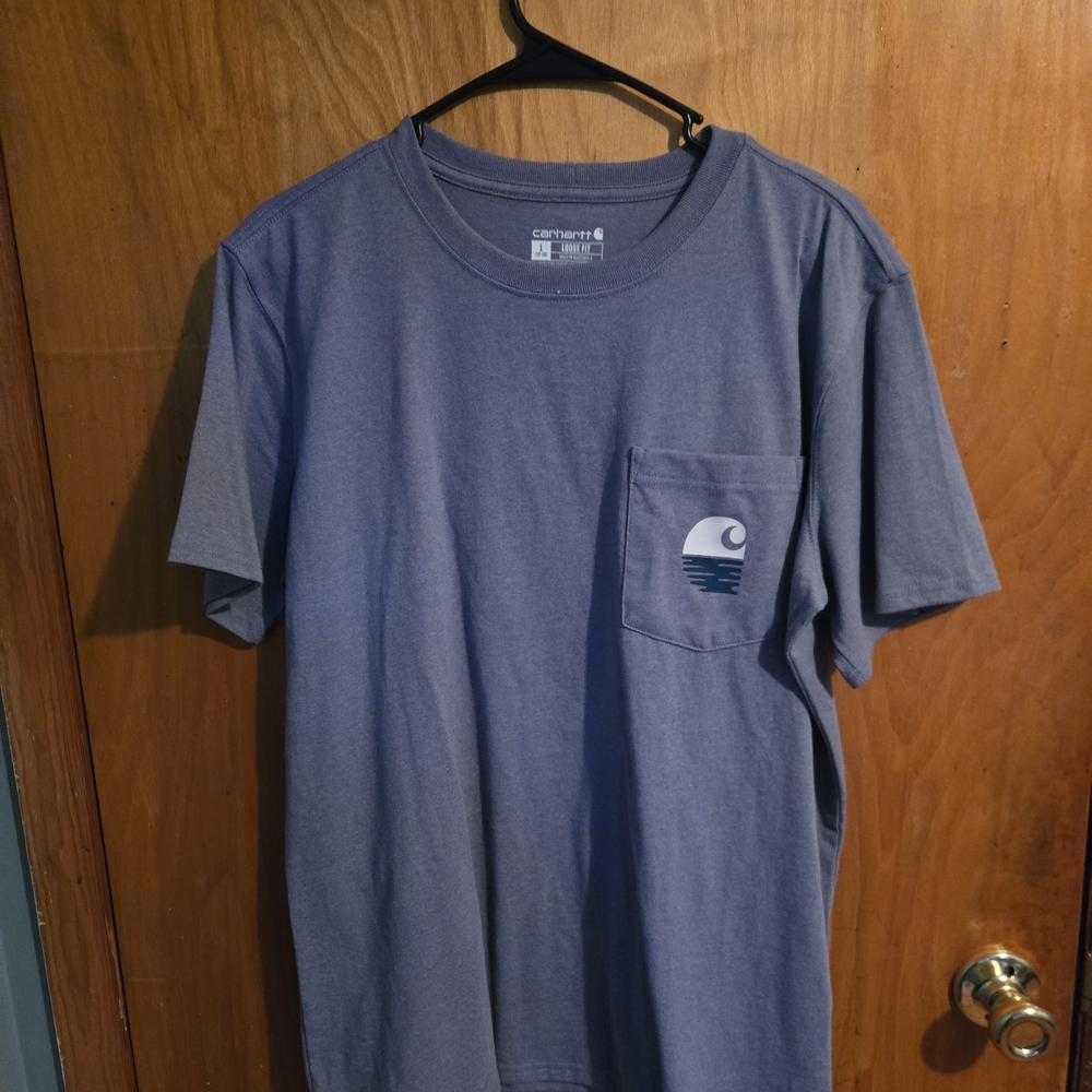 Carhartt Woman's Blue/Purple Short Sleeve Tee